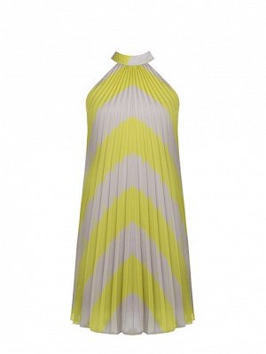 Платье Lining:100%Polyester Main part:100%Polyester / фуксия, лимонный