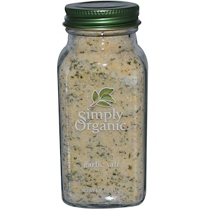 Simply Organic, Чесночная соль 133 гр
