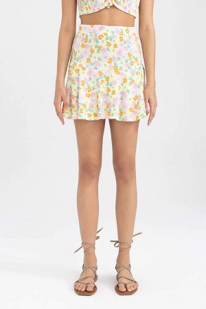 Классная короткая юбка Мини-юбка с принтом