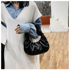 Женская сумка-хобо на плечо, стиль винтаж, форма полумесяц