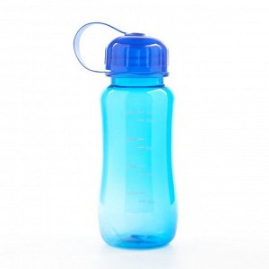 Бутылка для воды, 550 мл, 19 х 7 см, синий
