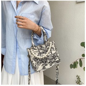Женская сумка-планшет с тиснением через плечо, текстиль