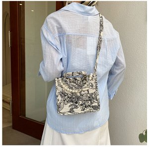 Женская сумка-планшет с тиснением через плечо, текстиль