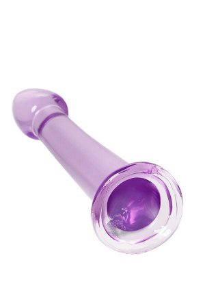 Нереалистичный фаллоимитатор TOYFA Basic Jelly Dildo S, TPE, фиолетовый, 15,5 см
