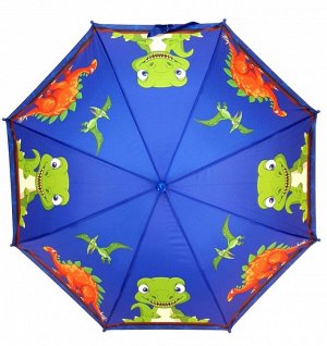 Зонт детский трость полуавтомат DINO цвет Ярко-синий (DINIYA)