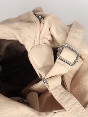 Сумка женская искусственная кожа Guecca-803,   (рюкзак-change)  1отд+карм/перег,  бежевый 254711