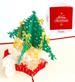 3D Pop-up открытка "Merry Christmas"