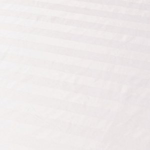 Простыня Страйп Сатин Однотонный Отель белый 100% хлопок на резинке 3x3 RR3CTH0374