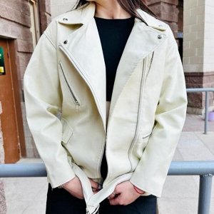 Куртка -косуха свободного кроя,двубортная с поясом,как на фото