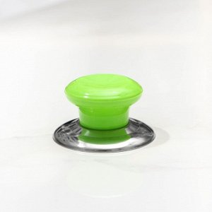 Ручка для крышки на посуду "Гевни" d=4,5 см, цвет зеленый