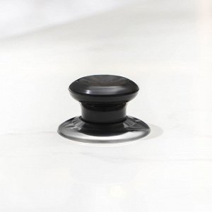 Ручка для крышки на посуду Доляна «Гевни», d=4,5 см, цвет черный