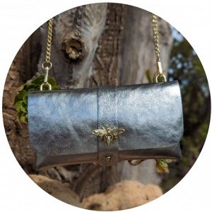 Сумка с цепочкой AB.Z PELLE Abeja ladrillo (330) plata