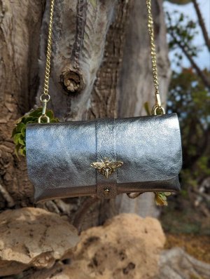 Сумка с цепочкой AB.Z PELLE Abeja ladrillo (330) plata