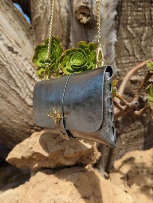 Сумка с цепочкой AB.Z PELLE Abeja ladrillo (330) plata