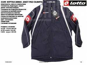 3109 jaket pad olimpia jr    navy/white