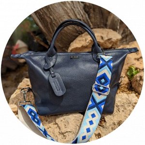 Сумка-шоппер AB.Z · Pelle · 21-13 (740) Marino - CINTURON BOLSOS (150)-6 (12)