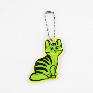 Светоотражающий элемент «Кошечка», двусторонний, 5,9 x 4,7 см