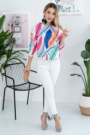 Блуза / Nika.PL 03015 разноцветный