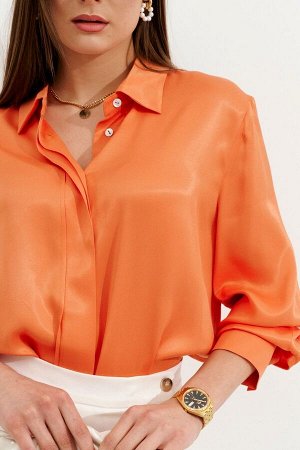 Рубашка / Ketty К-06040w оранжевый