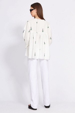 Блуза / EOLA 2400 белый_вышивка