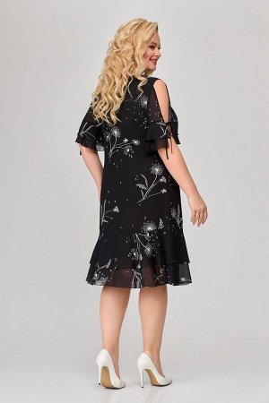 Платье / Svetlana-Style 1865 черный+цветы
