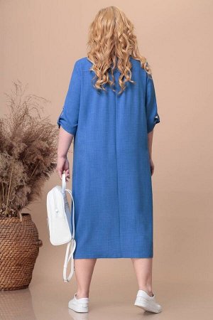 Платье Цвет: синий
Сезон: Лето
Коллекция: * Лето 2023 *, Лето
Стиль: На каждый день
Материал: текстиль
Комплектация: Платье
Состав: ткань текстильная -- 100% полиэстер

Повседневное текстильное плат