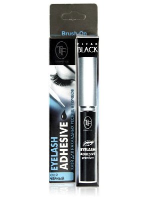 Клей д/пучков ресниц и накладных ресниц TF (Триумф) Eyelash Adhesive clear black/черный, 5 мл EXPS