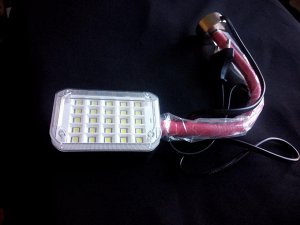 Лампа переноска светодиодная HiVision, 25 LED 5450, подвижная ножка+магнит