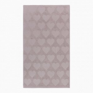 Полотенце махровое Love Life "Hearts" 70*140 см, светло-розовый, 100% хл, 450 гр/м2