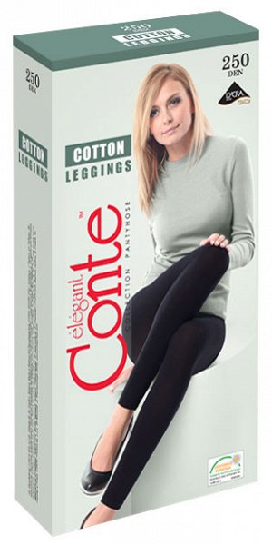 Cotton Leggings 250 (Conte) легинсы из хлопка  с лайкрой, 3D размер 5, 6