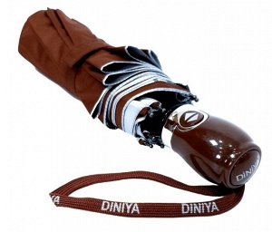 Зонт женский автомат цвет Коричневый (DINIYA)