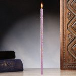Свеча магическая восковая &quot;От страха и стресса&quot;, с лавандой, 16х0,6 см, фиолетовая