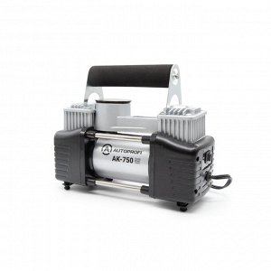 Компрессор воздушный AUTOPROFI, 75 л./мин., 12V/30A, 300W, шланг 5 м., шнур питания 3 м., питание от АКБ, клапан для регулир. давления, набор из 4-х переходников для надувн. изделий, переходники для н