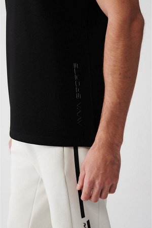 Черная облегающая футболка Basic Soft Touch с круглым вырезом A31Y1003