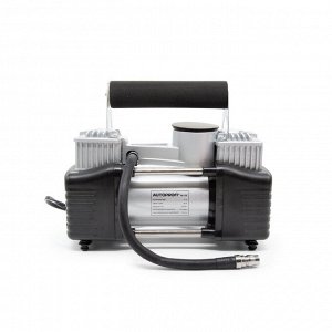 Компрессор воздушный AUTOPROFI, 75 л./мин., 12V/30A, 300W, шланг 5 м., шнур питания 3 м., питание от АКБ, клапан для регулир. давления, набор из 4-х переходников для надувн. изделий, переходники для н