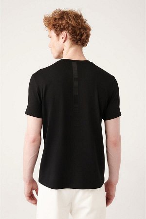 Черная облегающая футболка Basic Soft Touch с круглым вырезом A31Y1000