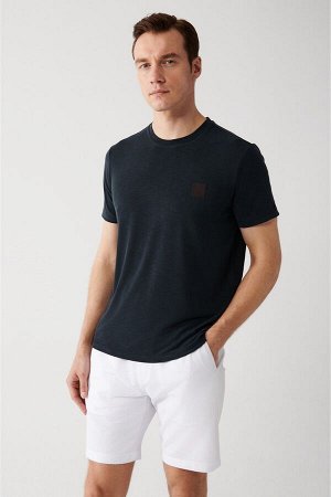 Мужская футболка с круглым вырезом и принтом антрацитового цвета A31y1037 A31Y1037