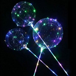 Светящийся воздушный шар на палочке «С LED-гирляндой»