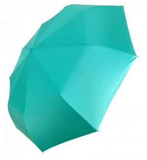 Зонт женский автомат однотонный (низ черный) цвет Бирюзовый (DINIYA)