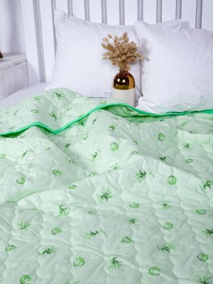 Одеяло-покрывало Бамбук 1,5-спальное 150 в поплине.