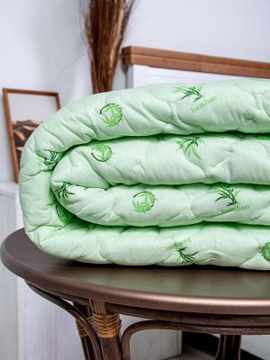 Одеяло-покрывало Бамбук 1,5-спальное 300 в поплине.