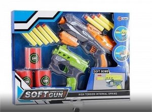 Игровой набор бластеры с мишенью и пулями Soft Gun