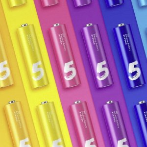 Батарейки щелочные пальчиковые, элементы питания Xiaomi АА, повышенная емкость,  Кейс 10 штук