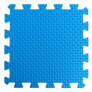 Мягкий пол универсальный, 33x33 см, цвет синий