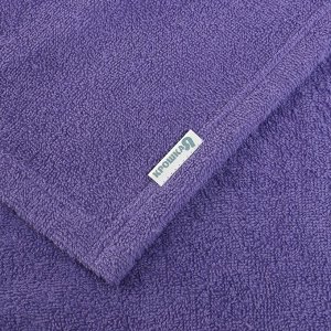 Полотенце с капюшоном Крошка Я, цв.фиолетовый 70*140 см, 100%хл, 320/м2