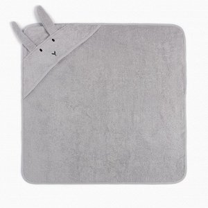 Набор Крошка Я (полотенце-уголок, рукавица, нагрудник), серый, 100% хл, 360р/м2