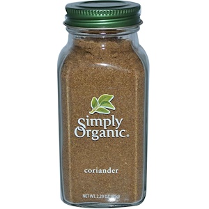 Simply Organic, Кориандр 65 гр