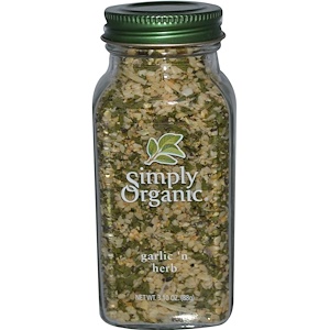 Simply Organic, Чеснок и травы 88 гр