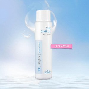 Слабокислотный лосьон для чувствительной и сухой кожи лица Scinic The Simple Calming Lotion, 145мл