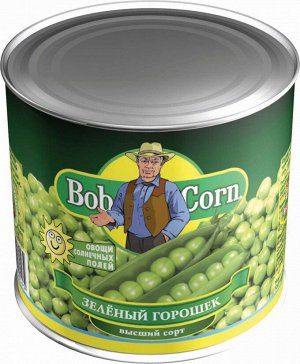 Консервированный зеленый горошек Боб Корн
